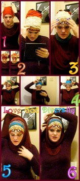 Rainbow Hijab Tutorial